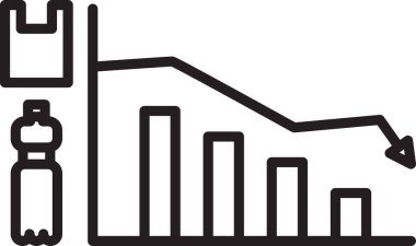 Siyah çizgi Ekoloji bilgi simgesi beyaz arkaplanda izole edildi. Vektör İllüstrasyonu