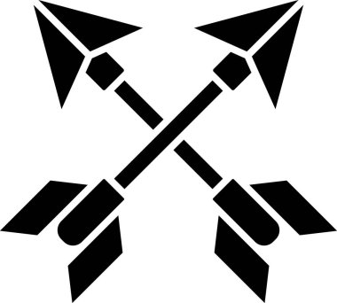 Siyah Oklar simgesi beyaz arkaplanda izole edildi. Vektör İllüstrasyonu