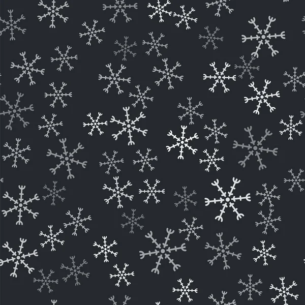 Gris Copo Nieve Icono Aislado Patrón Sin Costura Sobre Fondo — Vector de stock