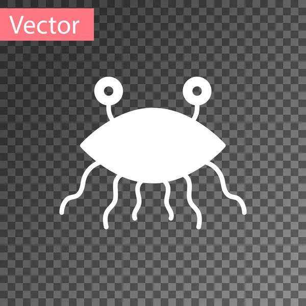 Beyaz Pastafarizm Simgesi Şeffaf Bir Arkaplanda Izole Edilmiş Vektör Llüstrasyonu — Stok Vektör