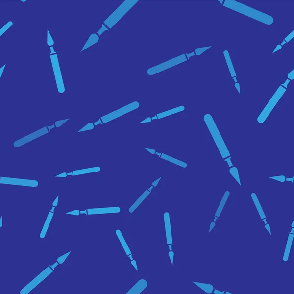 Синяя Иконка Медицинская Хирургия Синем Фоне Выделяет Безморщинистый Узор Медицинский — стоковый вектор