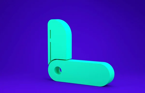 스위스 아이콘은 파란색 배경에 분리되어 목적의 기능적 미니멀리즘의 개념입니다 렌더링 — 스톡 사진