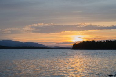 Sunset bulvarında göl Kolvitsa
