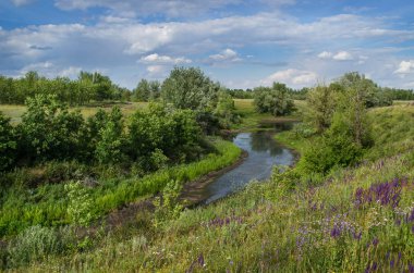 Saratov yakınındaki küçük bir nehir
