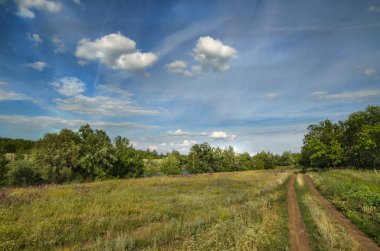 Saratov yakınındaki küçük bir nehir