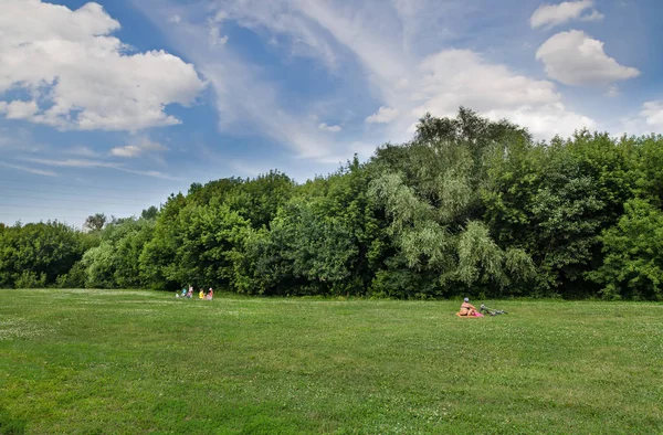 Parco a Nagatino, Mosca, Russia — Foto Stock