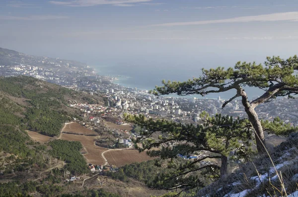 Blick von der Klippe des Stavri kaya — Stockfoto