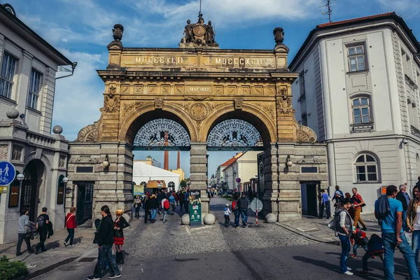 Puerta en la cervecería Pilsner —  Fotos de Stock