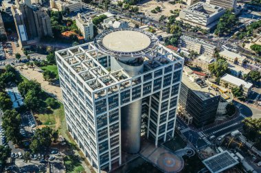 Aerial view in Tel Aviv clipart