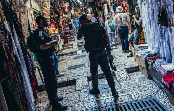 Polícia em Jerusalém — Fotografia de Stock