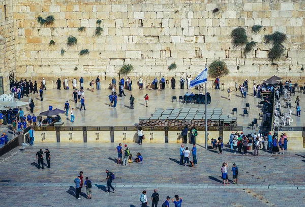 Δυτικό τοίχο στην Ιερουσαλήμ — Φωτογραφία Αρχείου