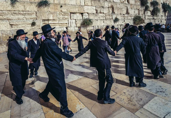 Orthodoxe Juden in jerusalem Stockfoto