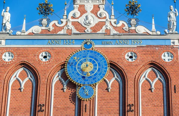 Calendário do relógio em Riga — Fotografia de Stock