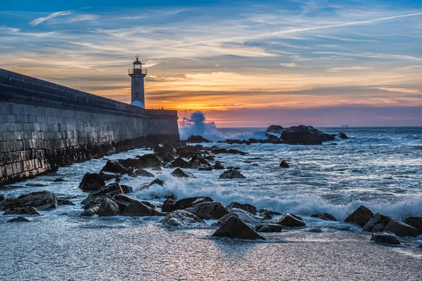 Coucher de soleil à Porto — Photo