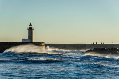 Lighthouse in Porto clipart