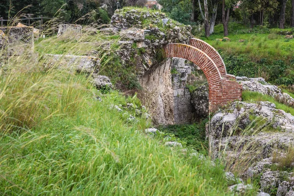 Amfiteatern i Syrakusa — Stockfoto