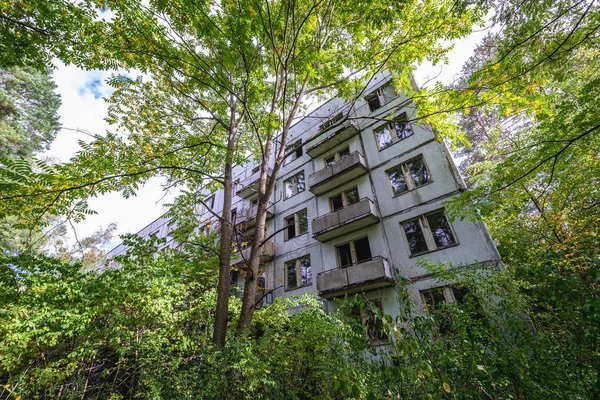 Дом в Чернобыльской зоне — стоковое фото