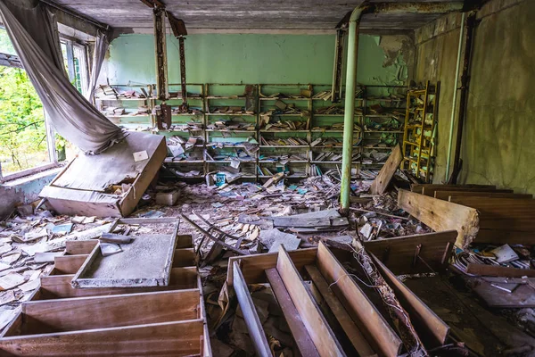 School in Pripyat — Stockfoto