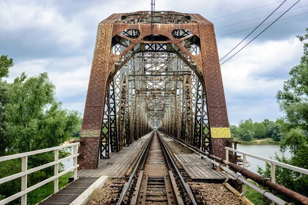 Demiryolu Köprüsü Vistula üzerinde — Stok fotoğraf