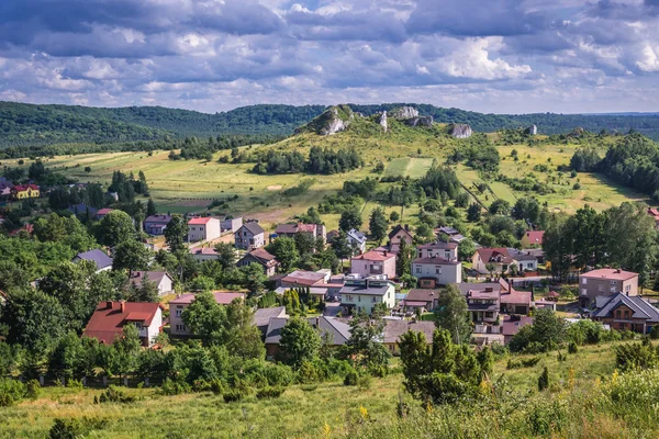 Olsztyn falu Sziléziai régió — Stock Fotó