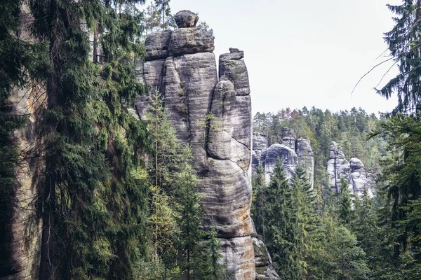 Adrspach teplice rocas —  Fotos de Stock