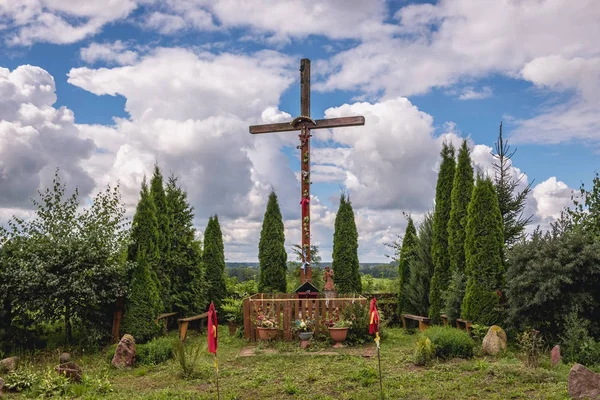 Masuria bölgede çapraz — Stok fotoğraf