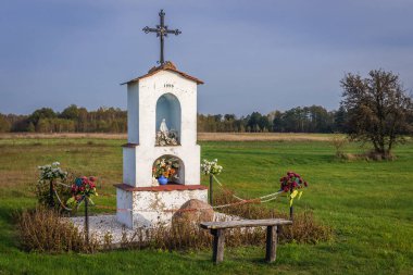 Wayside shrine in Poland clipart