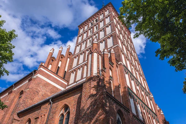 Catedral em Olsztyn cidade — Fotografia de Stock