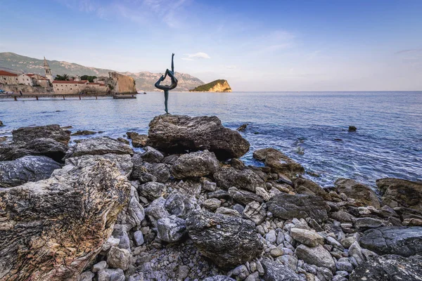 Estátua em Budva — Fotografia de Stock