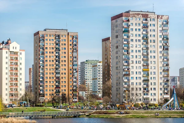 Byggnader i Warszawa — Stockfoto