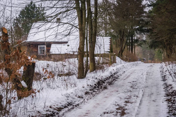 Невелике село, у провінції Підляшшя — стокове фото