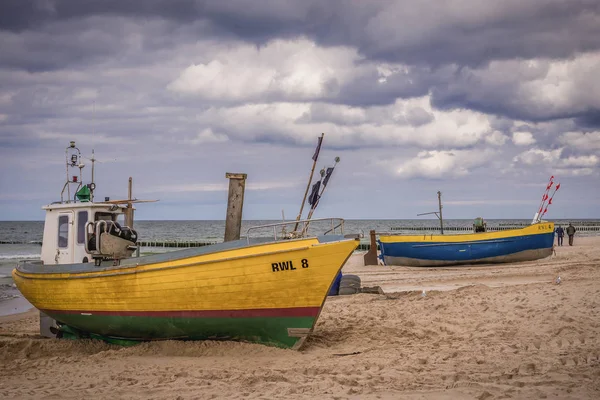 Barche da pesca in Polonia — Foto Stock