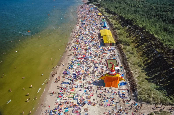 Playa de mar báltico en Polonia — Foto de Stock