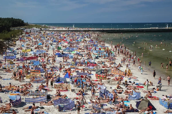 Bałtycka plaża morska w Polsce — Zdjęcie stockowe
