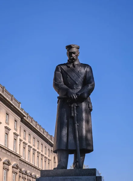 Estátua de Jozef Pilsudski — Fotografia de Stock