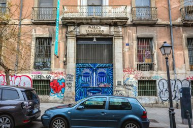 Old Tobacco Factory in Madrid clipart