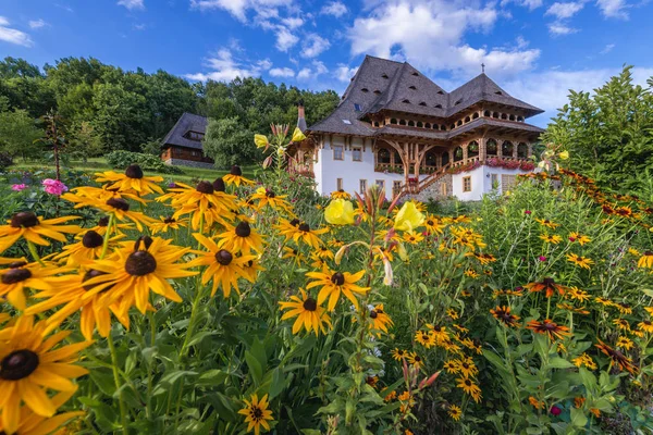 Барсанський монастир у Румунії. — стокове фото