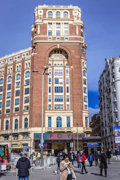 Prensa-Gebäude in Madrid — Stockfoto