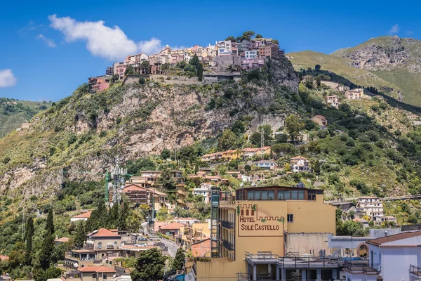 Sicilya adasında Castelmola — Stok fotoğraf