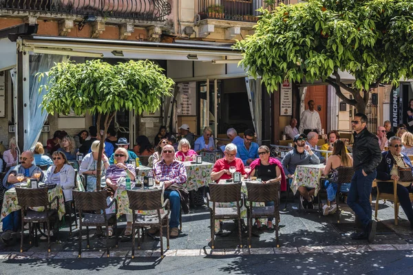 Ristorante a Taormina — Foto Stock