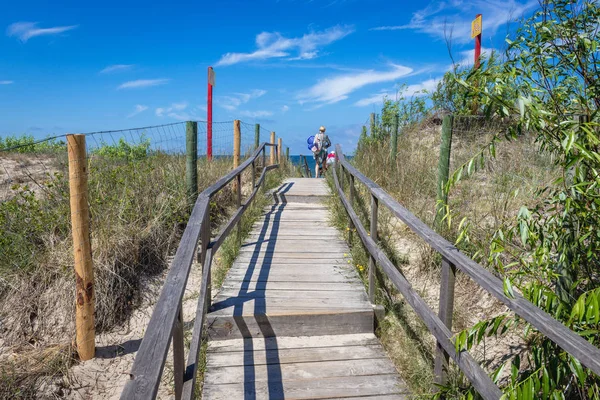 Путь на пляж Балтийского моря — стоковое фото