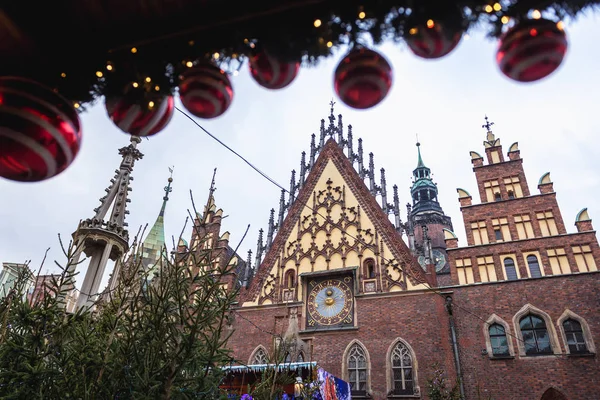 Jarmark bożonarodzeniowy w Wrocław — Zdjęcie stockowe