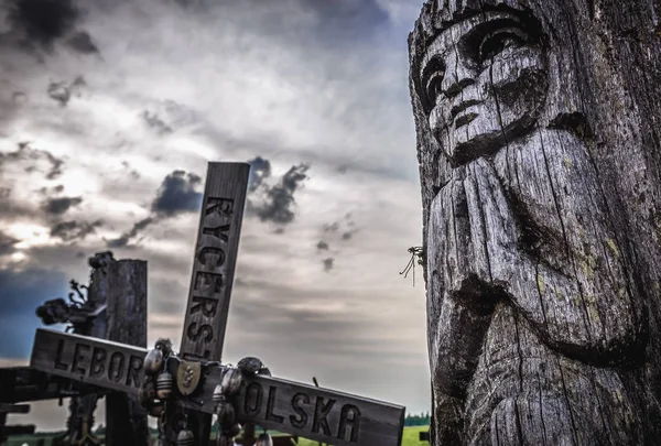 Cerro de cruces en Lituania — Foto de Stock