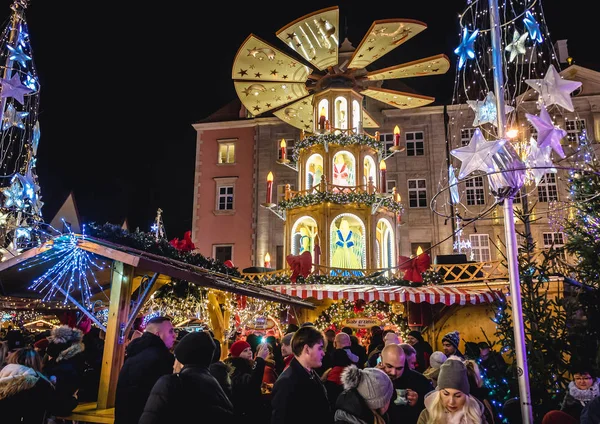 Weihnachtsmarkt in Breslau — Stockfoto