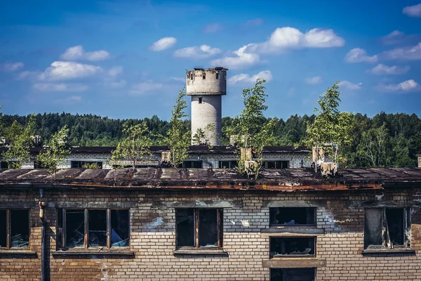 Cidade abandonada de Skrunda na Letónia — Fotografia de Stock