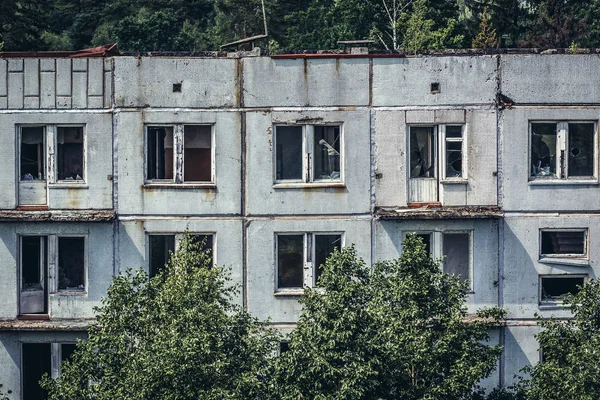 Verlaten Skrunda stad in Letland — Stockfoto