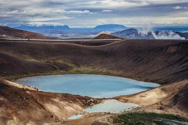 Krater w Islandii — Zdjęcie stockowe