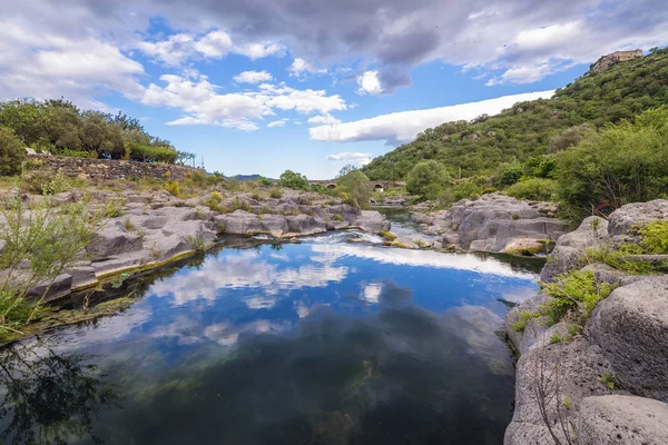 Alcantara river on Sicily Island — Stock Photo, Image