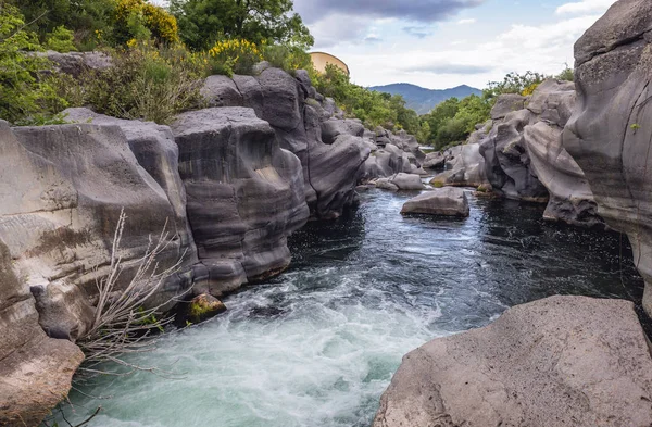 Alcantara river on Sicily Island — Stock Photo, Image