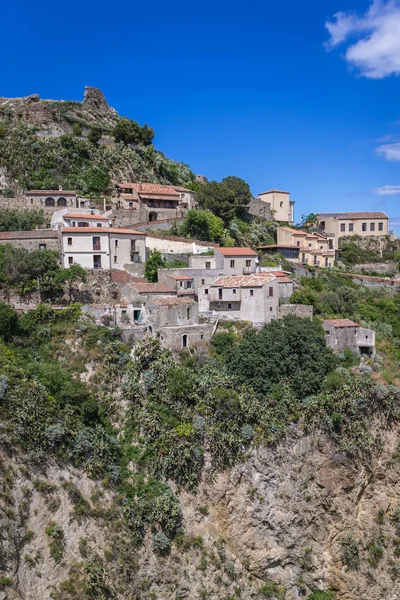 Savoca stadt auf sizilien insel — Stockfoto